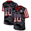 Men's Los Angeles Rams #10 Cooper Kupp 2020 Camo USA Flag Limited Stitched Jersey - Custom Name