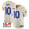Men's Los Angeles Rams #10 Cooper Kupp 2022 Bone Super Bowl LVI Vapor Limited Stitched Jersey - Custom Name