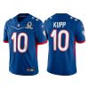 Men's Los Angeles Rams #10 Cooper Kupp 2022 Royal Pro Bowl Stitched Jersey - Custom Name