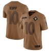 Men's Los Angeles Rams #10 Cooper Kupp 2023 Brown Salute To Service Limited Football Jersey - Custom Name