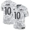 Men's Los Angeles Rams #10 Cooper Kupp 2024 F.U.S.E Arctic Camo Salute to Service Limited Stitched Football Jersey - Custom Name
