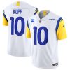 Men's Los Angeles Rams #10 Cooper Kupp White 2023 F.U.S.E. With 4-Star C Patch Vapor Untouchable Limited Stitched Football Jersey - Custom Name