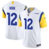 Men's Los Angeles Rams #12 Dresser Winn White 2023 F.U.S.E. Vapor Untouchable Stitched Football Jersey - Custom Name