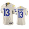 Men's Los Angeles Rams #13 John Wolford Bone Vapor Untouchable Limited Stitched Football Jersey - Custom Name