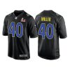 Men's Los Angeles Rams #40 Von Miller 2022 Black Super Bowl LVI Game Stitched Jersey  - Custom Name