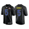 Men's Los Angeles Rams #5 Jalen Ramsey 2022 Black Super Bowl LVI Game Stitched Jersey - Custom Name
