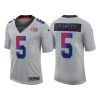 Men's Los Angeles Rams #5 Jalen Ramsey 2022 Grey Super Bowl LVI Limited Stitched Jersey - Custom Name