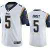 Men's Los Angeles Rams #5 Jalen Ramsey White Vapor Untouchable Limited Stitched Jersey - Custom Name