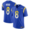 Men's Los Angeles Rams #8 Jared Verse Blue 2024 Draft Vapor Untouchable Stitched Football Jersey - Custom Name