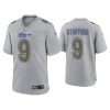 Men's Los Angeles Rams #9 Matthew Stafford Grey Atmosphere Fashion Stitched Game Jersey - Custom Name
