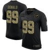 Men's Los Angeles Rams #99 Aaron Donald 2020 Black Camo Salute To Service Limited Stitched Jersey - Custom Name