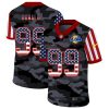 Men's Los Angeles Rams #99 Aaron Donald 2020 Camo USA Flag Limited Stitched Jersey - Custom Name