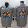 Men's Los Angeles Rams #99 Aaron Donald 2020 Grey Crucial Catch Limited Stitched Jersey - Custom Name