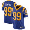 Men's Los Angeles Rams #99 Aaron Donald 2020 Royal Blue Vapor Limited Stitched NFL Jersey - Custom Name