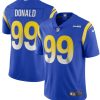 Men's Los Angeles Rams #99 Aaron Donald 2020 Royal Vapor Limited Stitched NFL Jersey - Custom Name