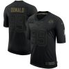 Men's Los Angeles Rams #99 Aaron Donald Black NFL 2020 Salute To Service Limited Stitched Jersey - Custom Name