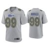 Men's Los Angeles Rams #99 Aaron Donald Grey Atmosphere Fashion Stitched Game Jersey - Custom Name