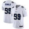 Men's Los Angeles Rams #99 Aaron Donald White NFL Stitched Jersey - Custom Name