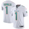 Men's Miami Dolphins #1 Tua Tagovailoa 2020 White Vapor Limited Stitched NFL Jersey - Custom Name