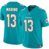 Men's Miami Dolphins #13 Dan Marino Aqua 2023 F.U.S.E Vapor Limited Stitched Football Jersey  - Custom Name