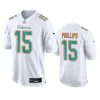 Men's Miami Dolphins #15 Jaelan Phillips White Fashion Vapor Untouchable Stitched Football Jersey  - Custom Name