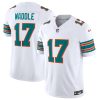 Men's Miami Dolphins #17 Jaylen Waddle White 2023 F.U.S.E Alternate Vapor Limited Stitched Football Jersey - Custom Name