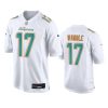 Men's Miami Dolphins #17 Jaylen Waddle White Fashion Vapor Untouchable Stitched Football Jersey - Custom Name