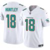 Men's Miami Dolphins #18 Tyler Huntley White 2024 F.U.S.E Vapor Limited Stitched Football Jersey - Custom Name