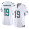 Men's Miami Dolphins #19 Skylar Thompson White 2024 F.U.S.E Vapor Limited Stitched Football Jersey - Custom Name