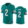 Men's Miami Dolphins #2 Bradley Chubb Aqua Color Rush Limited Stitched Football Jersey - Custom Name