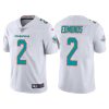 Men's Miami Dolphins #2 Chase Edmonds White Vapor Untouchable Limited Stitched Football Jersey - Custom Name