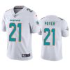 Men's Miami Dolphins #21 Jordan Poyer White Vapor Limited Stitched Football Jersey - Custom Name
