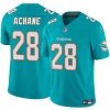 Men's Miami Dolphins #28 De'Von Achane Aqua 2024 F.U.S.E Vapor Limited Stitched Football Jersey - Custom Name