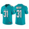 Men's Miami Dolphins #31 Raheem Mostert Aqua Vapor Untouchable Limited Stitched Football Jersey - Custom Name