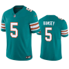 Men's Miami Dolphins #5 Jalen Ramsey Aqua 2023 F.U.S.E Vapor Limited Stitched Football Jersey - Custom Name
