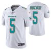 Men's Miami Dolphins #5 Teddy Bridgewater White Vapor Untouchable Limited Stitched Football Jersey - Custom Name