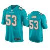 Men's Miami Dolphins #53 Cameron Goode Aqua Stitched Football Jersey - Custom Name