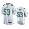 Men's Miami Dolphins #53 Cameron Goode White Stitched Football Jersey - Custom Name