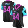 Men's Miami Dolphins #54 Zach Thomas Black F.U.S.E. With 4-star C Patch Miami Vice Vapor Limited Stitched Football Jersey - Custom Name