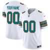 Men's Miami Dolphins Active Player Custom White 2023 F.U.S.E Alternate Vapor Untouchable Limited Stitched Football Jersey  - Custom Name