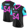 Men's Miami Dolphins Custom Black F.U.S.E. With 4-star C Patch Miami Vice Vapor Limited Stitched Football Jersey  - Custom Name