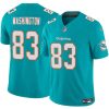 Men's Miami Dolphins V83 Malik Washington White 2024 F.U.S.E Vapor Limited Stitched Football Jersey  - Custom Name