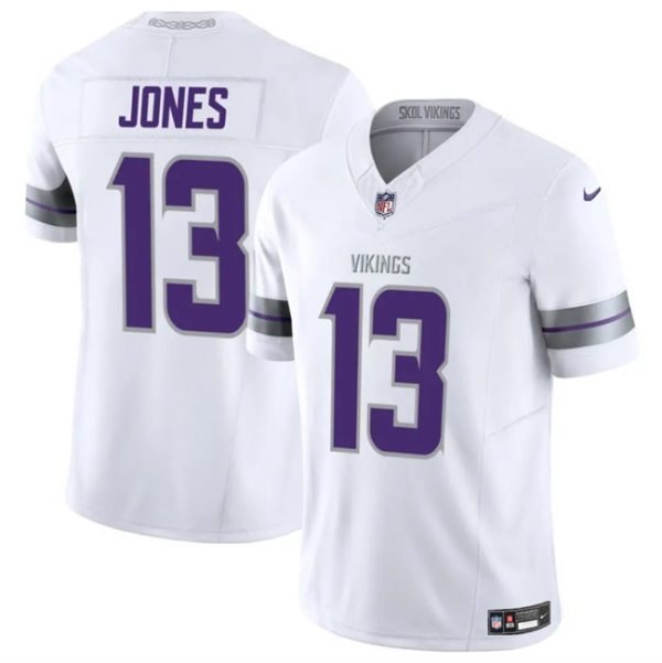 Men's Minnesota Vikings #13 Daniel Jones White 2024 F.U.S.E. Winter Warrior Limited Stitched Jersey - Custom Name