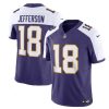 Men's Minnesota Vikings #18 Justin Jefferson Purple 2023 F.U.S.E. Vapor Limited Stitched Jersey  - Custom Name