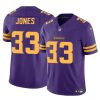 Men's Minnesota Vikings #33 Aaron Jones Purple F.U.S.E. Color Rush Vapor Untouchable Limited Stitched Jersey  - Custom Name