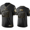 Men's Minnesota Vikings #33 Dalvin Cook Black Golden Edition Limited Stitched Jersey  - Custom Name