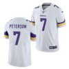 Men's Minnesota Vikings #7 Patrick Peterson White Vapor Untouchable Limited Stitched Jersey - Custom Name