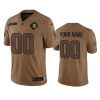Men's Minnesota Vikings Active Player Custom 2023 Brown Salute To Setvice Limited Stitched Football Jersey  - Custom Name