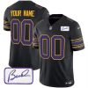 Men's Minnesota Vikings Customized Black 2023 F.U.S.E. Bud Grant patch Limited Stitched Football Jersey  - Custom Name