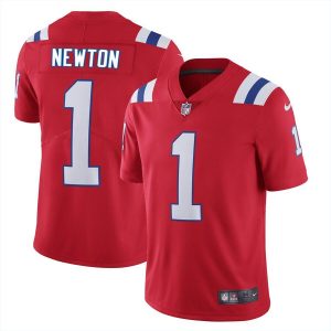 Men's New England Patriots #1 Cam Newton 2020 Red Vapor Untouchable Limited Stitched NFL Jersey - Custom Name